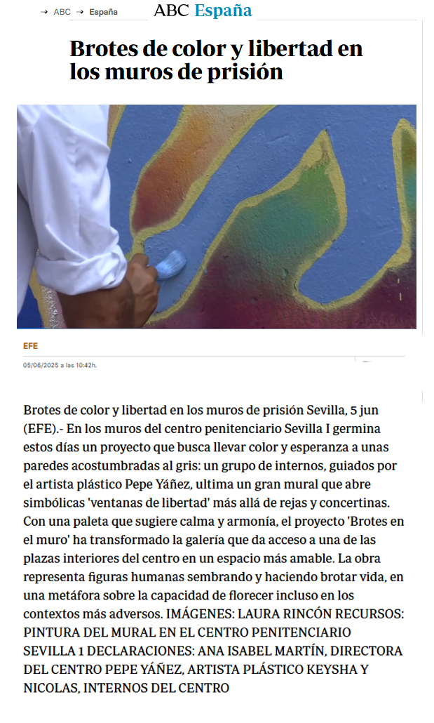 Brotes de color y libertad en los muros de prisión