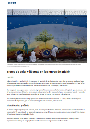Brotes de color y libertad en los muros de prisión