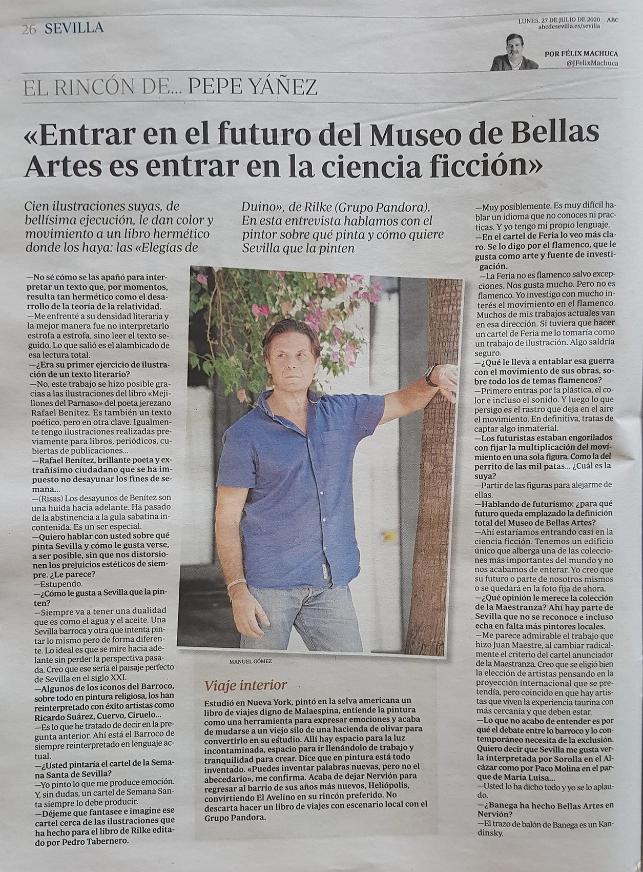 Pepe Yáñez: «Entrar en el futuro del Museo de Bellas Artes es entrar en la ciencia ficción»