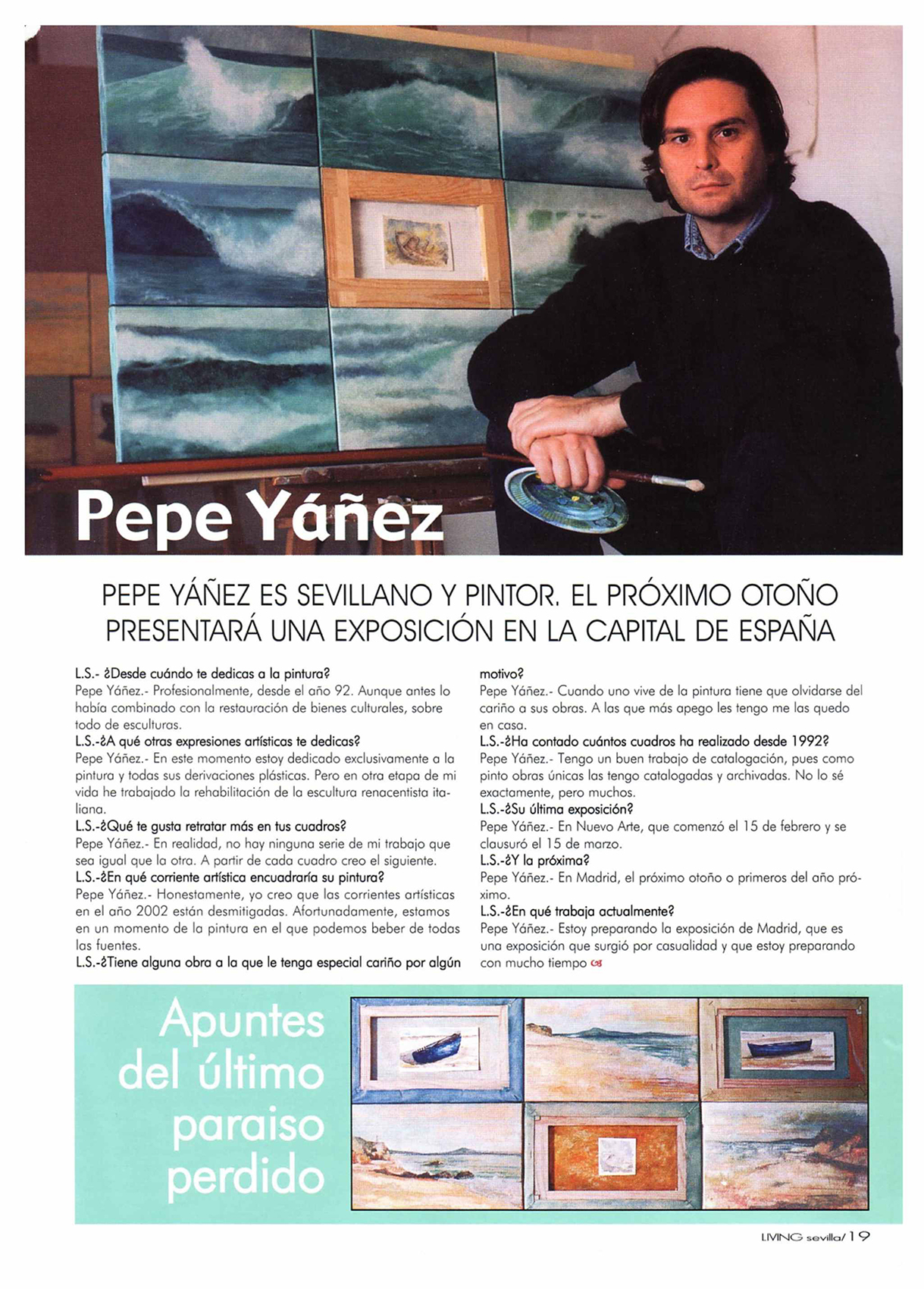 Pepe Yáñez. Pepe Yáñez: Apuntes del último paraíso perdido