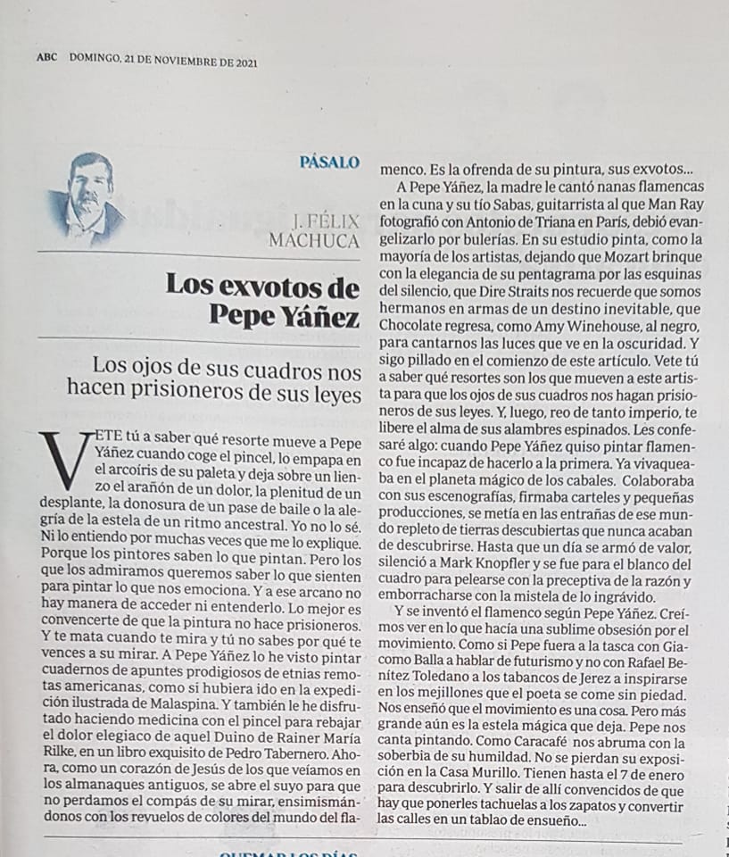 Los exvotos de Pepe Yáñez